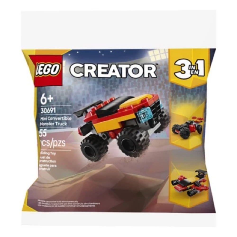 🆕 LEGO Creator Mini Convertible Monster Truck 30691 Bag